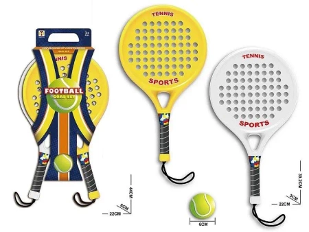 Zestaw do gry w tenisa 2 rakiety z piłką MIX - ADAR