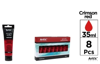 Farba akrylowa czerwień karmazynowa 35ml (8szt) - Artix
