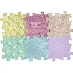Mata podłogowa sensoryczna Baby Set Pastel 6 elem - Askato