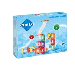 Magnetyczne klocki konstrukcyjne Kulodrom 35el - Coblo