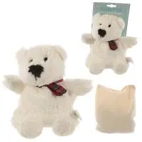 Termofor pluszowy do mikrofalówki Snuggables Polar Bear z nasionami pszenicy WARM39 - PUCKATOR EUROPEAN DISTRIBUTION CENTRE