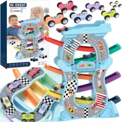 Tor samochodowy ze zjeżdżalnią i garażem - Maksik