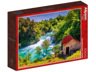 Puzzle 1000 Chorwacja, Wodospady Krka - Alipson