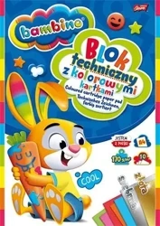Blok techniczny kolorowy A4/10K (10szt) BAMBINO - ST-MAJEWSKI