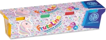 Masa plastyczna Jednorożec Frutolina Astrafun 4x100 g - ASTRA art-pap