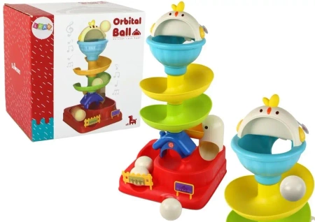 Zabawka sensoryczna spadająca kulka - Leantoys