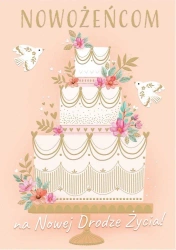 Karnet KW Ślub - Tort kremowy - Henry