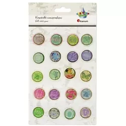 Dekoracje samoprzylepne 3D zalane akrylem 20szt - Titanum