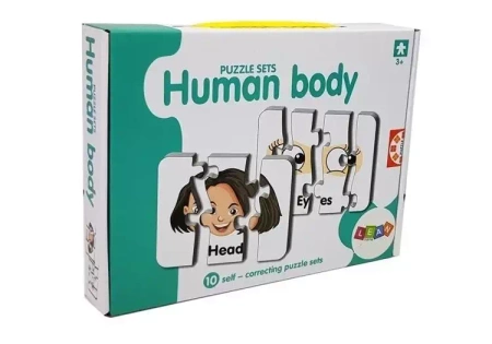 Puzzle edukacyjne części ciała 10el - Leantoys