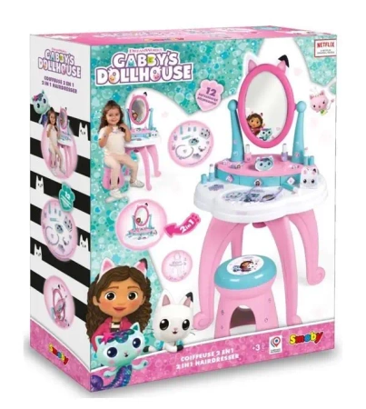 Smoby Koci domek Gabi Toaletka 2w1
