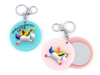 Brelok jednorożec z lusterkiem MIX - ADAR