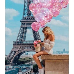 Mozaika diamentowa 5D - Wieża Eiffla 40x30cm - Titanum