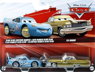 MATTEL CARS AUTA BLING BLING ZYGZAK McQUEEN TEX DINOCO 1:55 NOWY !!!