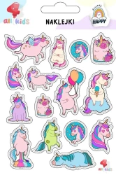 Naklejki dla dzieci Tęczowe jednorożce - All4Kids