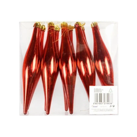 Sople w PVC czerwone 15cm 10szt - Arpex
