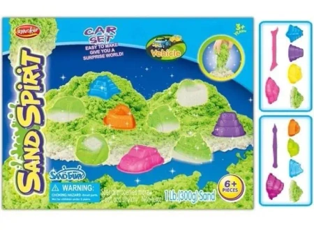 Magiczny piasek świecący w ciemności z formakami - Merkpol