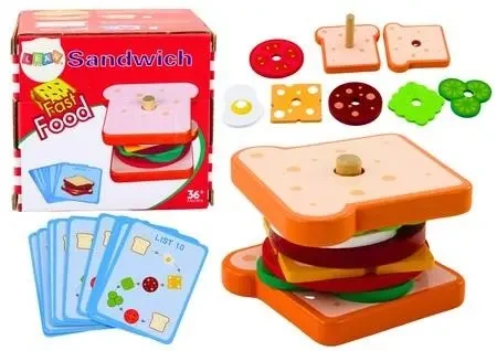 Kanapka drewniana 8el z przepisami - Leantoys