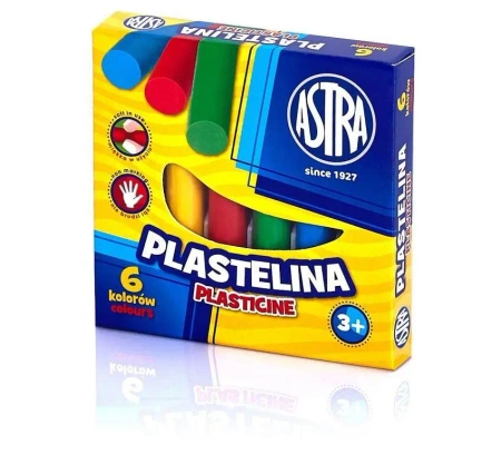 Plastelina 6 kolorów ASTRA - ASTRA papiernicze
