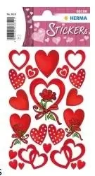 Naklejka Decor serca z różą - Herma