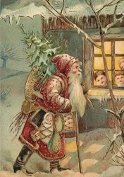 Karnet ST333 B6 + koperta Święta Mikołaj prezenty - Skona Ting