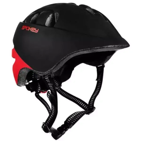 Kask rowerowy Cherub S/48-52cm czarno-czerwony - Spokey