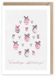 Kartka okolicznościowa Pastelowa pisanka, eko K089 - Cardie