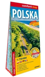 Polska laminowana mapa samochodowa 1:750 000 - praca zbiorowa