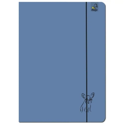 Paczka Teczka A4 z gumką Buldog denim 5 sztuk - EV-Corp PAP