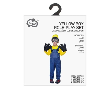 Strój dla dzieci Żółty Ludzik chłopiec 130/140cm - Godan
