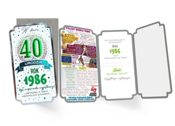 Karnet Urodziny 40 - Kukartka