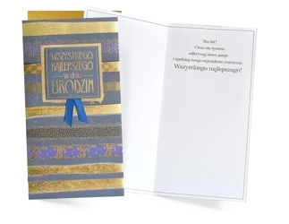 Karnet W dniu urodzin - Kukartka