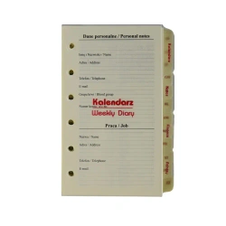 Wkład do organizera notes finanse adresy 7,5x12,5 - Drops Office Collection