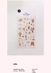 Naklejki ozdobne Kwietna kawiarnia - SuAtelier