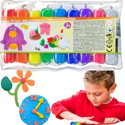 Zestaw lekkiej ciastoliny piankolina 9 kolorów - Lovin