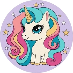 Malowanie po numerach - Niezrównany jednorożec19cm - Ideyka