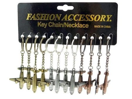 Brelok samolot metalowy (12szt) - ADAR