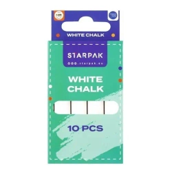 Kreda szkolna biała 10 sztuk - STARPAK