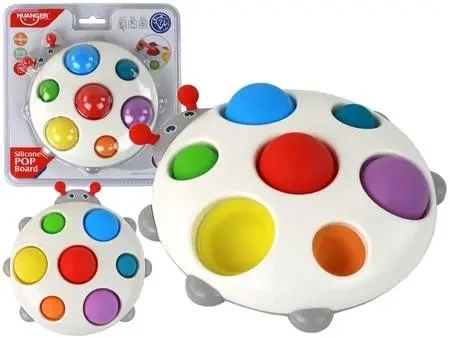 Silikonowa tablica kolorowa biedronka Pop It - Leantoys