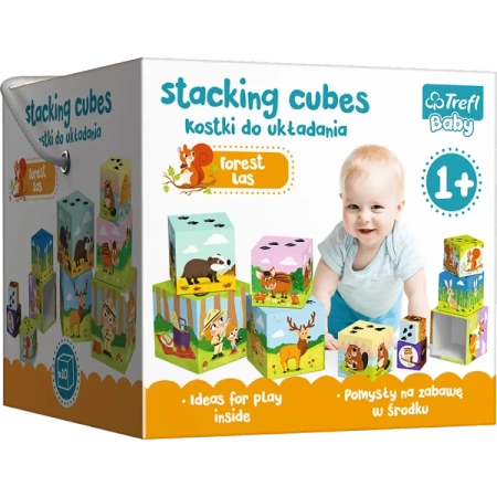Kostki do układania Las Stacking Cubes 60664 - Trefl PAP