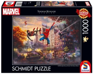 Puzzle PQ 1000 Thomas Kinkade Spider-Man i Przyjac - Schmidt