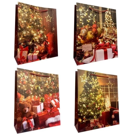 Torebka prezentowa M Boże Narodzenie mix - Ju-Piter