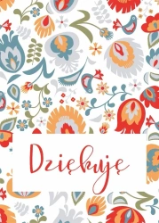 Karnet - Dziękuję - folklor - Koinonia