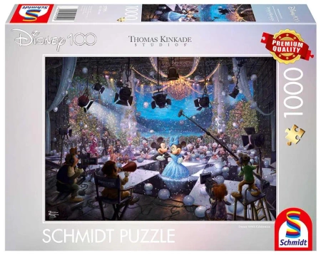 Puzzle 1000 PQ T. Kinkade 100 lat Disneya Jubileuszowy taniec Disney 111743 - Schmidt Puzzle