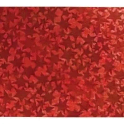 Karton holograficzny czerwony gwiazdy 25x35cm ark - Galeria Hobby