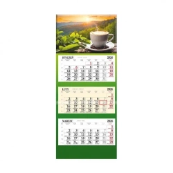Kalendarz 2026 trójdzielny Kawa - Sapt
