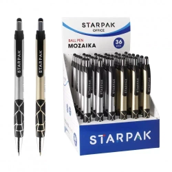 Długopis automatyczny Mozaika Display A 36szt. Starpak 525869