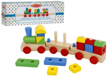 MELISSA Drewniany pociąg do ciągania Jumbo 40544 - Melissa & Doug