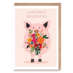 Kartka okolicznościowa Świnka K150 - Cardie