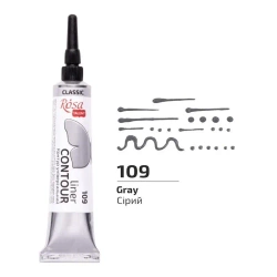 Farba aktylowa konturowa universal gray 20ml - Rosa