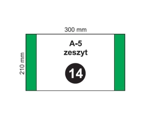 Okładka na zeszyt A5 NR 14 (20szt) - Fol-Plast